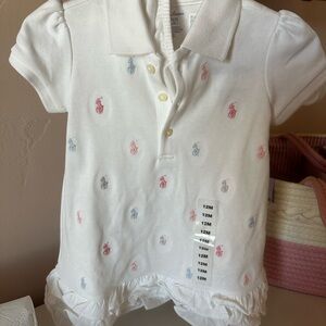 Polo by Ralph Lauren White Kids Polo Dress